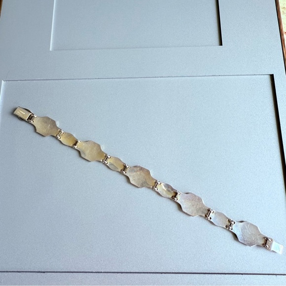 BERNARD MELDAHL ENAMEL GUILLOCHE VINTAGE NORWEGIAN STERLING SILVER BRACE… - Picture 5 of 9